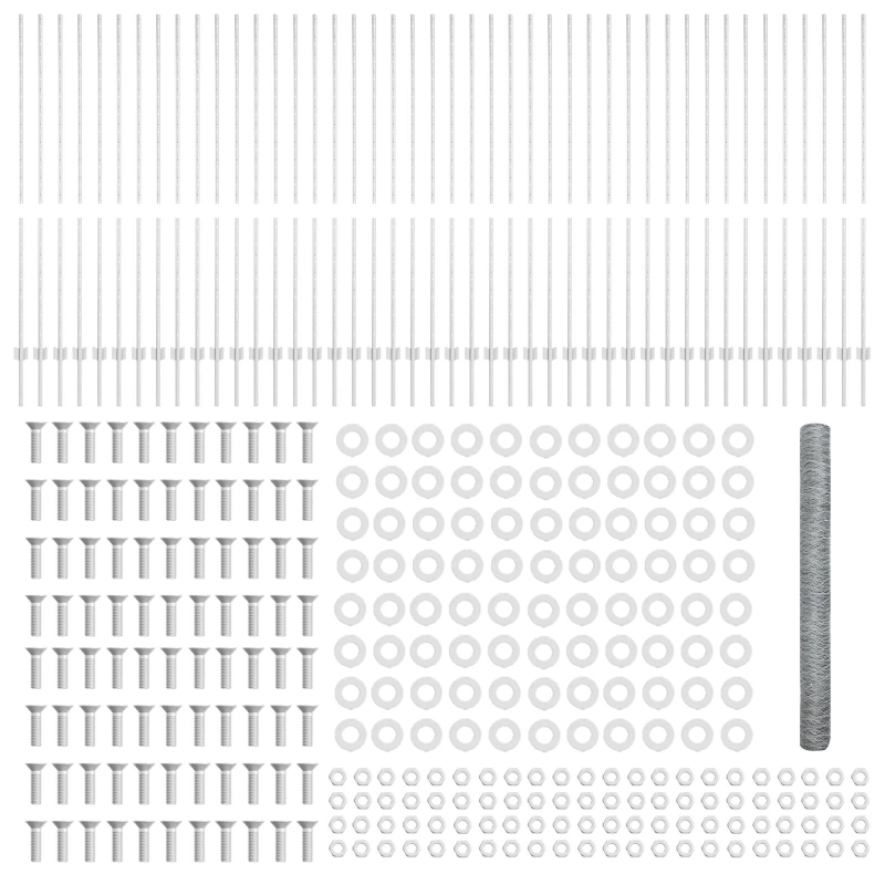 vidaXL Žogs ar stabu Sudraba 1,6 x 100 m Tērauds