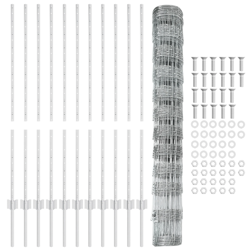 vidaXL Žogs ar stabu Sudraba 1,2 x 25 m Tērauds