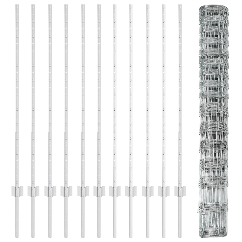 vidaXL Žogs ar stabu Sudraba 1,2 x 25 m Tērauds