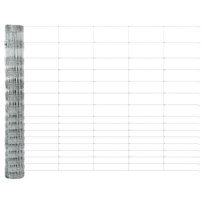 vidaXL Žogs ar stabu Sudraba 1,2 x 25 m Tērauds