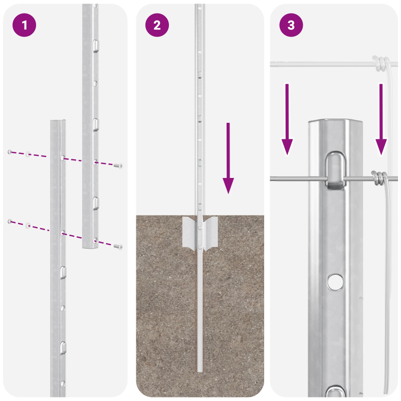 vidaXL Žogs ar stabu Sudraba 1,4 x 25 m Tērauds