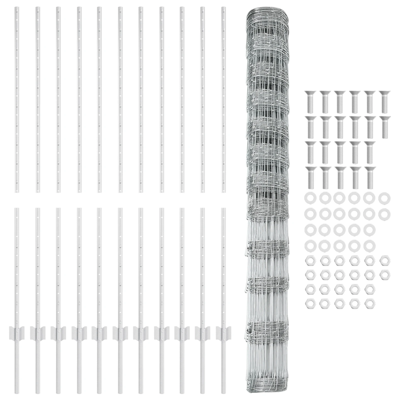 vidaXL Žogs ar stabu Sudraba 1,4 x 25 m Tērauds