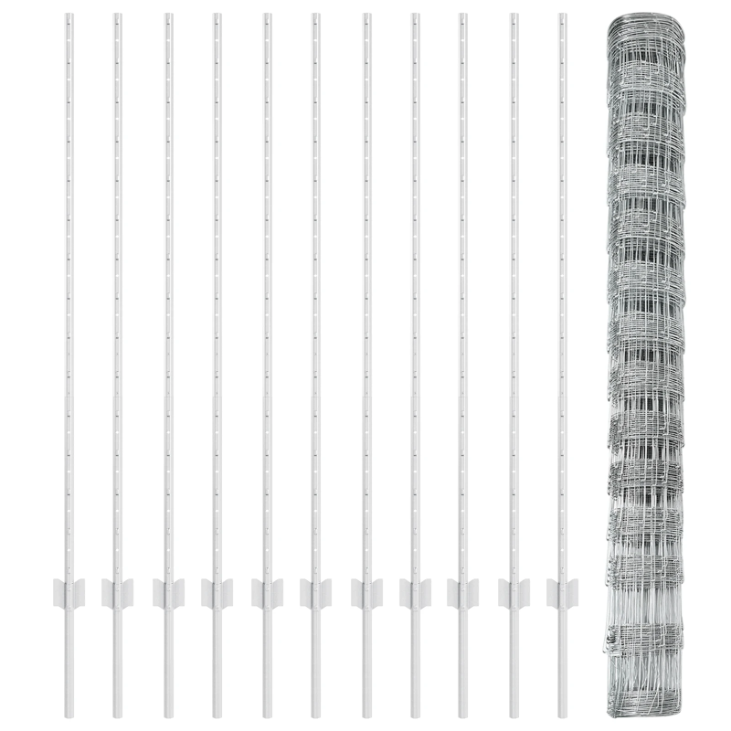 vidaXL Žogs ar stabu Sudraba 1,4 x 25 m Tērauds