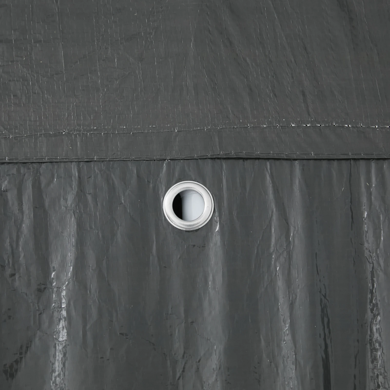 vidaXL Balles telts Antracīts 400 x 400 x 266 cm