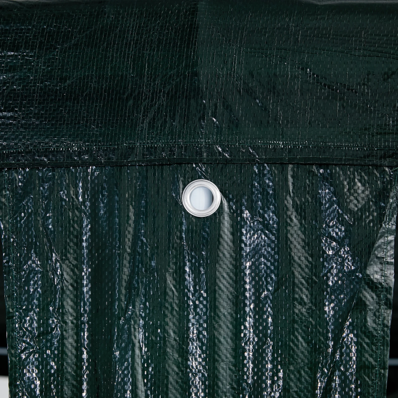 vidaXL Balles telts Zaļa 400 x 400 x 266 cm Polietilēns un tērauds