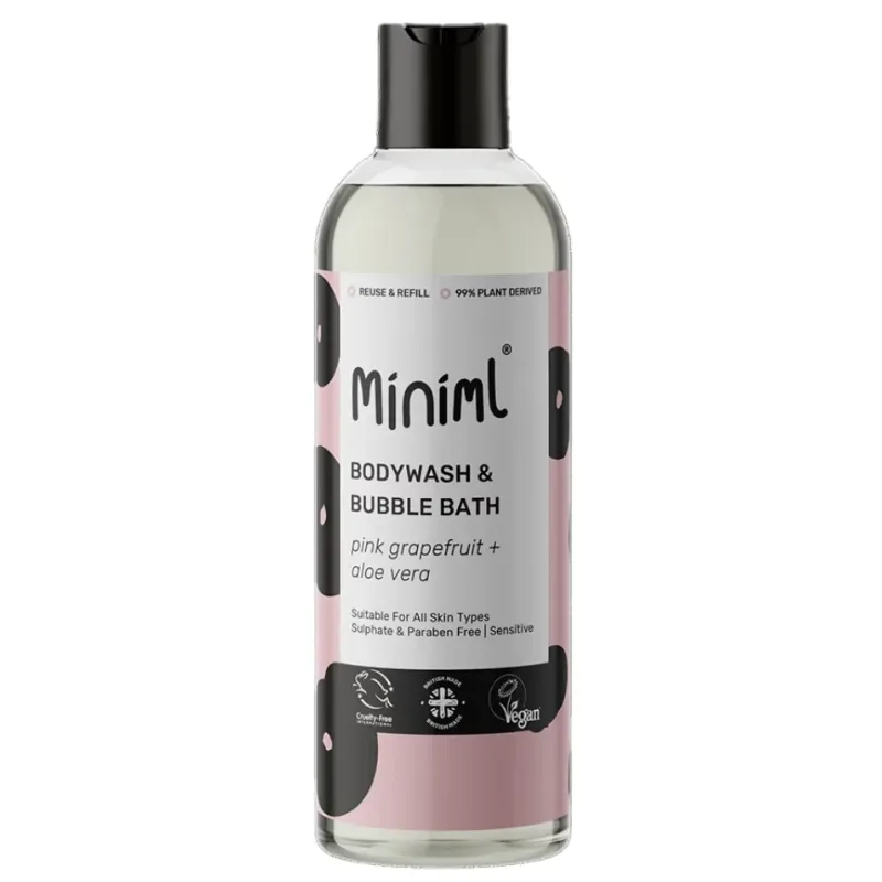 MINIML dušas želeja un vannas putas ar greipfrūtu un alvejas aromātu 500ml