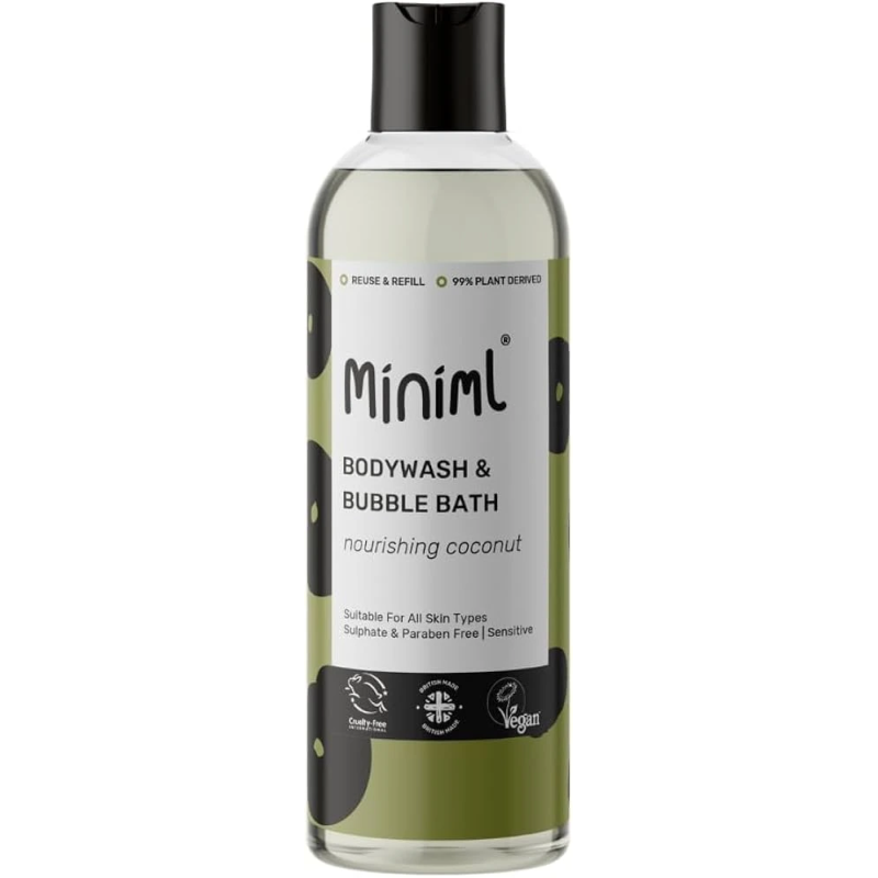 MINIML dušas želeja un vannas putas ar kokosriekstu aromātu 500ml