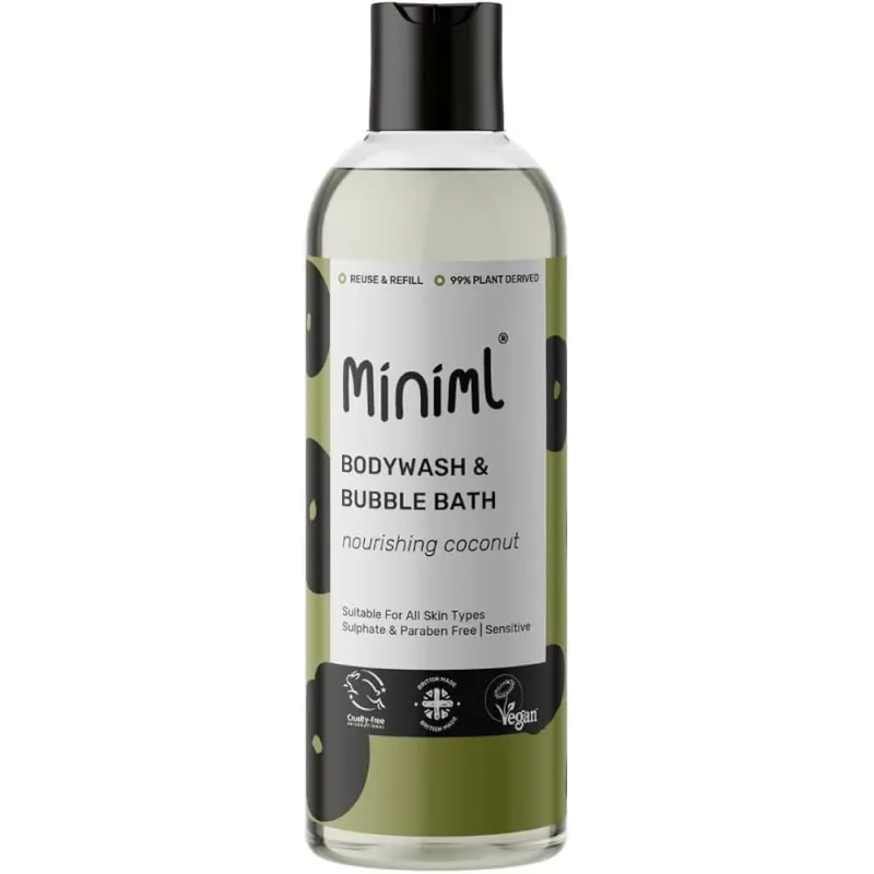 MINIML dušas želeja un vannas putas ar kokosriekstu aromātu 500ml