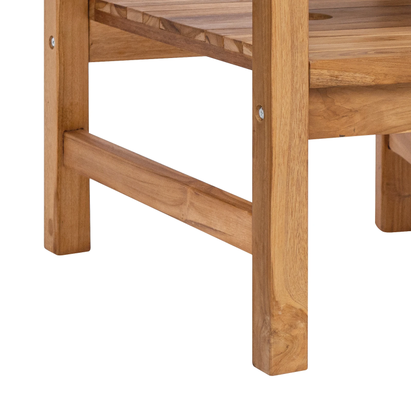 vidaXL Krēsls Brūna 152 x 63 x 89 cm Ciets tekša koks