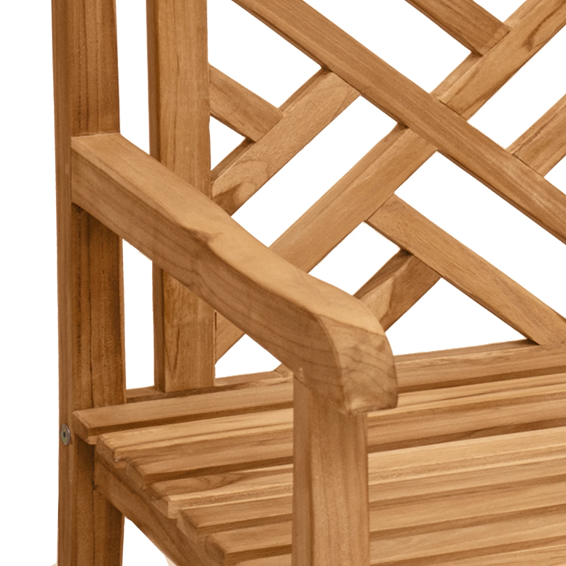 vidaXL Krēsls Brūna 152 x 63 x 89 cm Ciets tekša koks