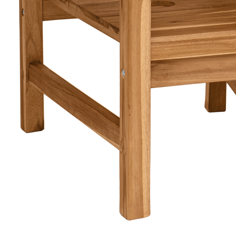 vidaXL Krēsls Brūna 152 x 63 x 89 cm Ciets tekša koks