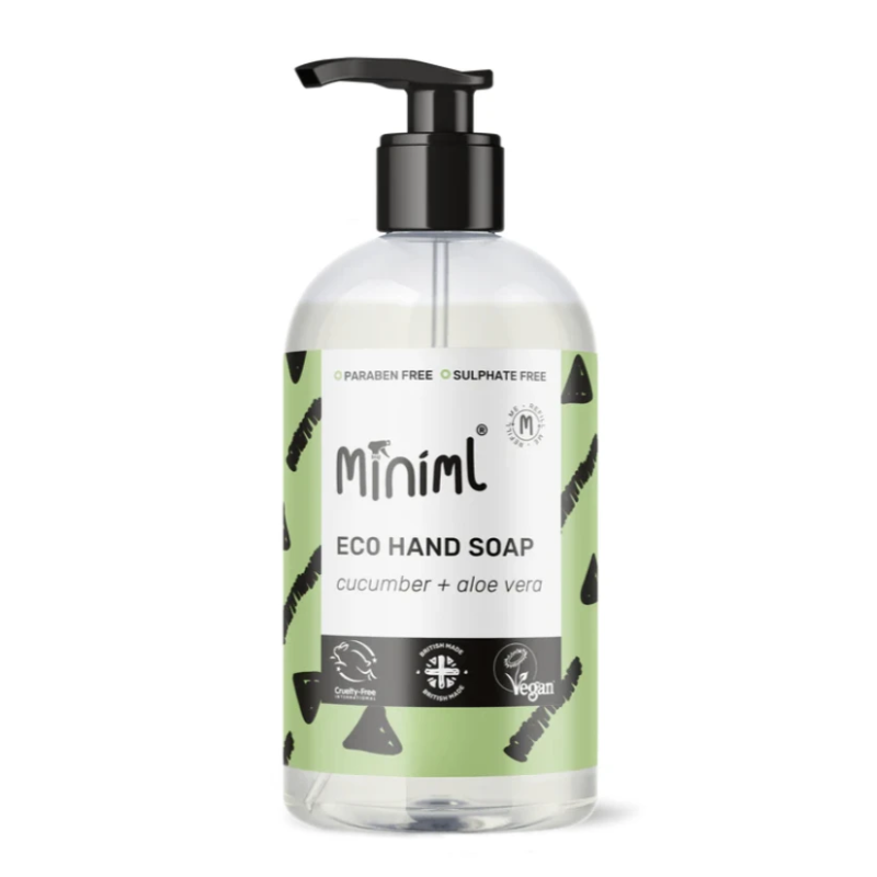 MINIML šķidrās roku ziepes ar gurķa un alvejas aromātu 500ml