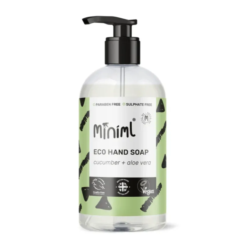 MINIML šķidrās roku ziepes ar gurķa un alvejas aromātu 500ml