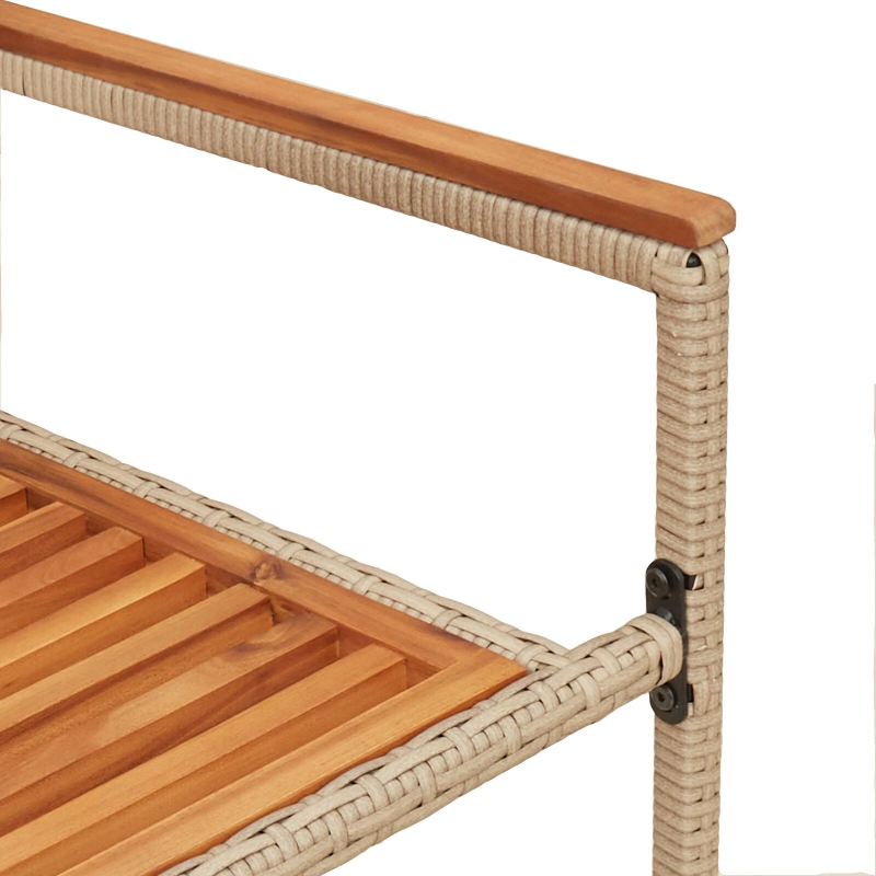 vidaXL Dārza saliekamās krēsli 2 pcs Brūna un bēša