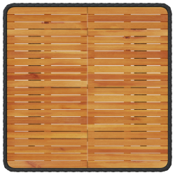 vidaXL Dārza ēdamgalds Melna poliratāns