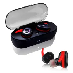 V.Silencer Ture Wireless Earbuds Black-Red