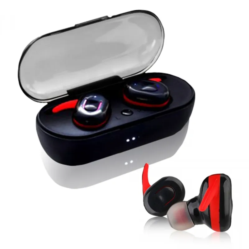 V.Silencer Ture Wireless Earbuds Black-Red
