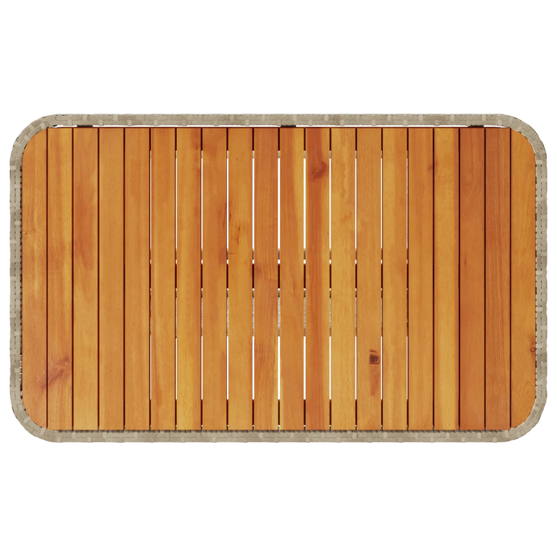 vidaXL Dārza ēdamgalds Bēša poliratāns