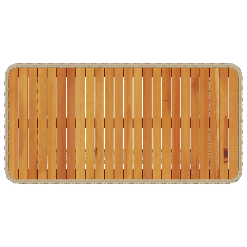 vidaXL Dārza ēdamgalds Bēša poliratāns