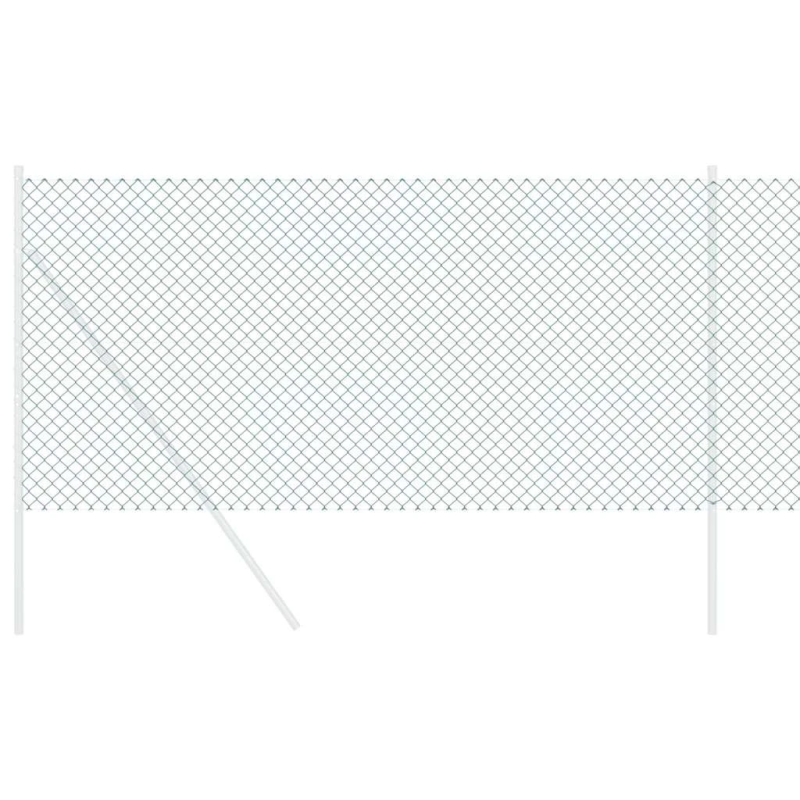 vidaXL Saitņu žogs Zaļa 10 x 1,4 m Tērauds