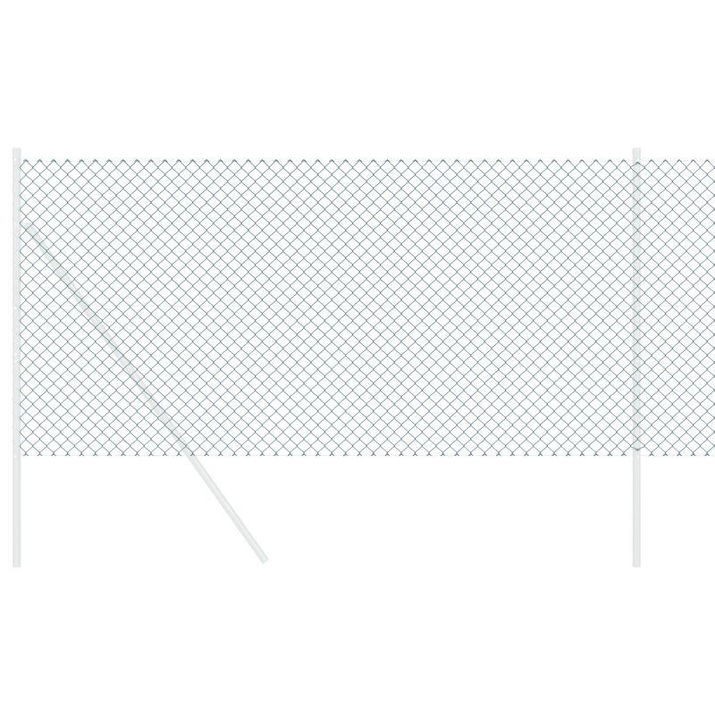 vidaXL Saitņu žogs Zaļa 25 x 0,4 m Tērauds