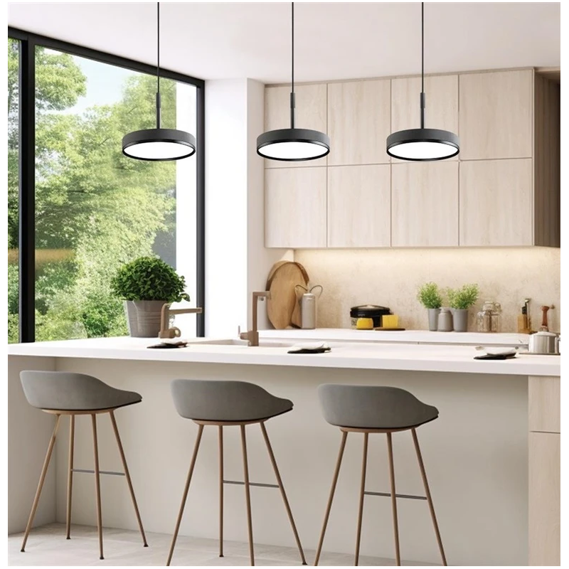 Lampa piekaramā dom 24w 3k pelēka