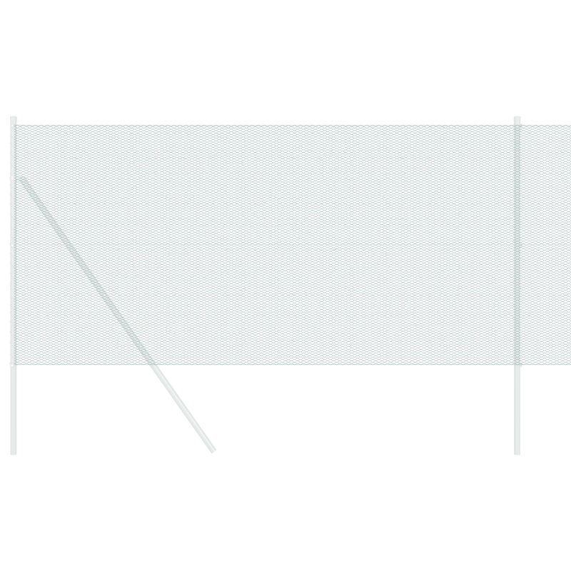 vidaXL Sešstūra žogs Zaļa 1,4 x 50 m PVC