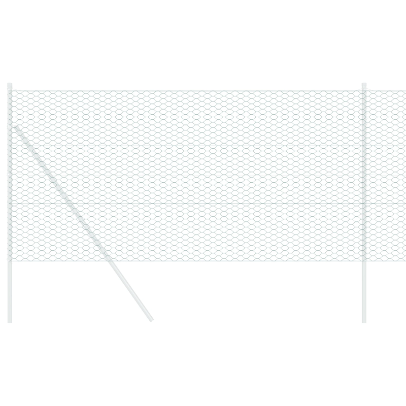 vidaXL Sešstūra žogs Zaļa 1,2 x 100 m PVC