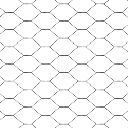 vidaXL Sešstūra žogs Pelēka 1,5 x 10 m PVC