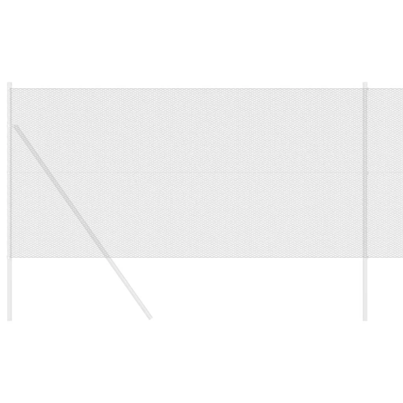 vidaXL Sešstūra žogs Pelēka 1 x 50 m PVC