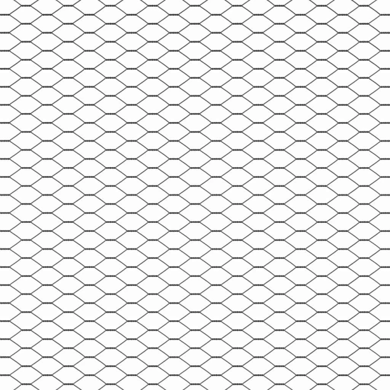 vidaXL Sešstūra žogs Pelēka 1 x 50 m PVC