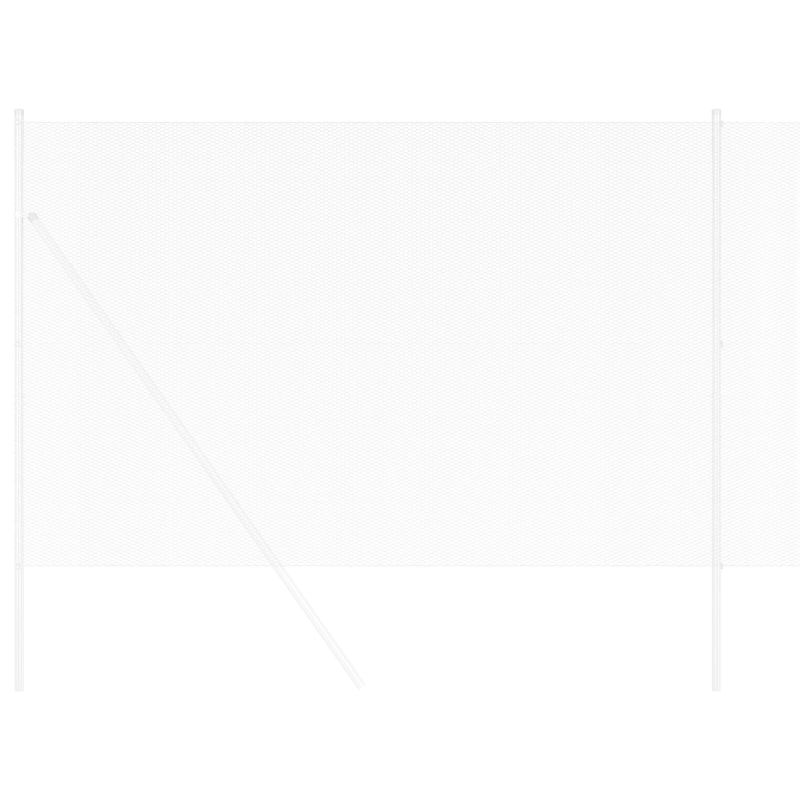 vidaXL Sešstūra žogs Sudraba 1,6 x 10 m Cinkots tērauds