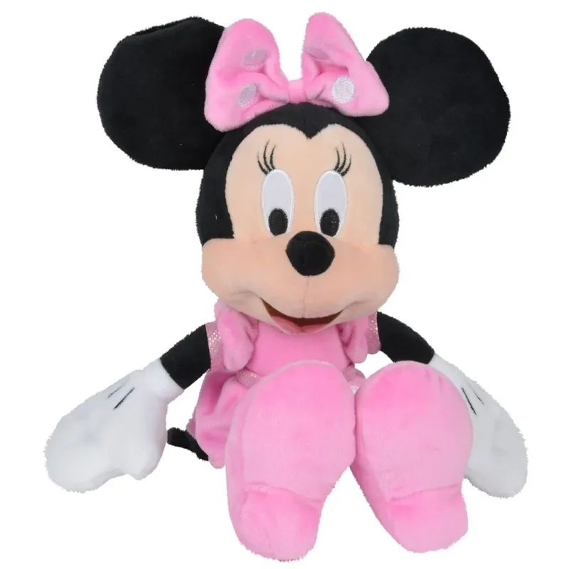 Pliušinis žaislas Simba Disney Minnie Mouse, juoda sp.-rožinė sp., 25 cm