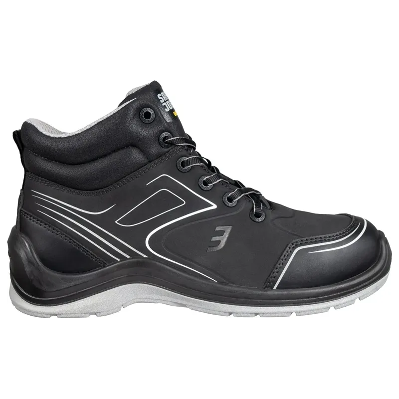 Aizsargapavi vīriešu Safety Jogger Flow mid, ar stulmu, bez siltinājuma, melna krās., 46 izmērs