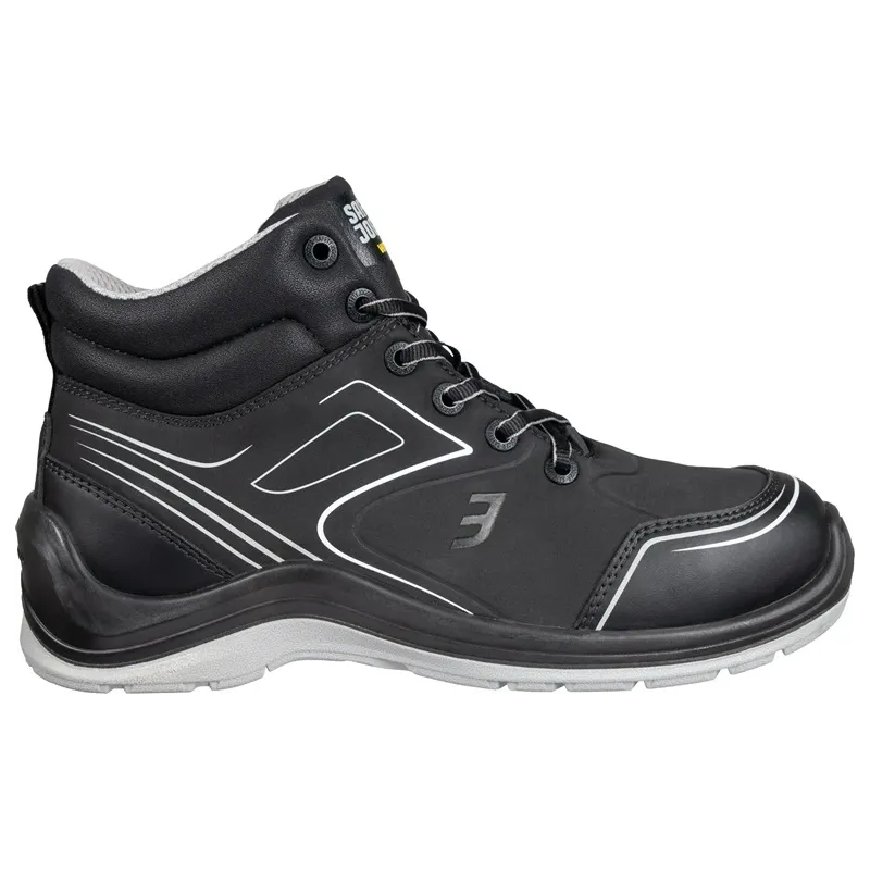 Aizsargapavi vīriešu Safety Jogger Flow mid, ar stulmu, bez siltinājuma, melna krās., 46 izmērs