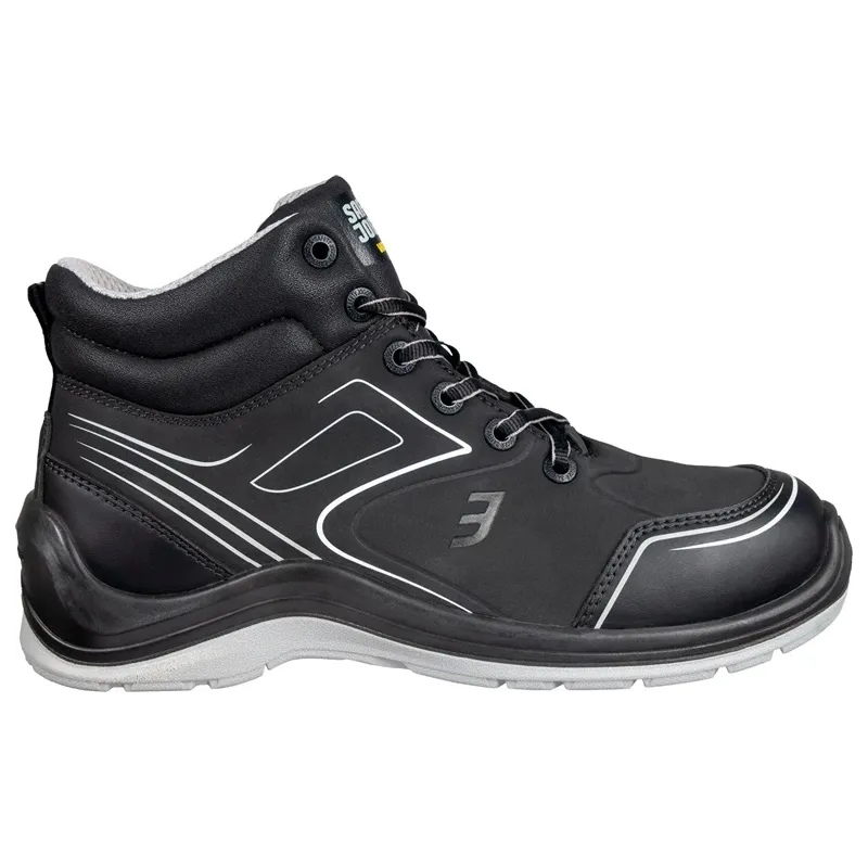 Aizsargapavi vīriešu Safety Jogger Flow mid, ar stulmu, bez siltinājuma, melna krās., 46 izmērs