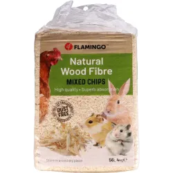 Древесные опилки для грызунов Flamingo, 4 кг