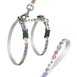 Siksna un pavada kaķiem bal.20-35cm 10mm