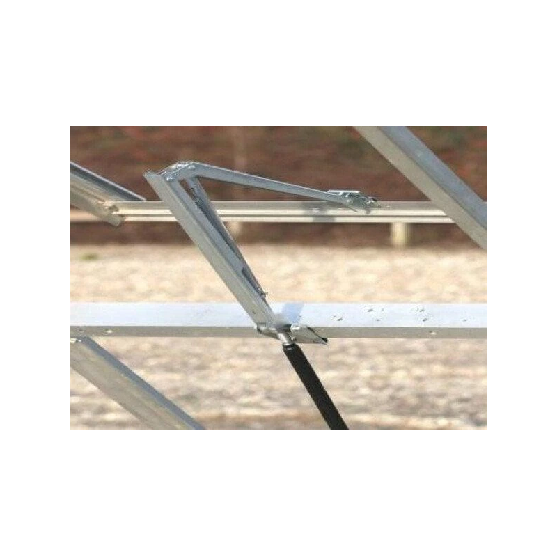 Automatic greenhouse roof window opener, galvanized