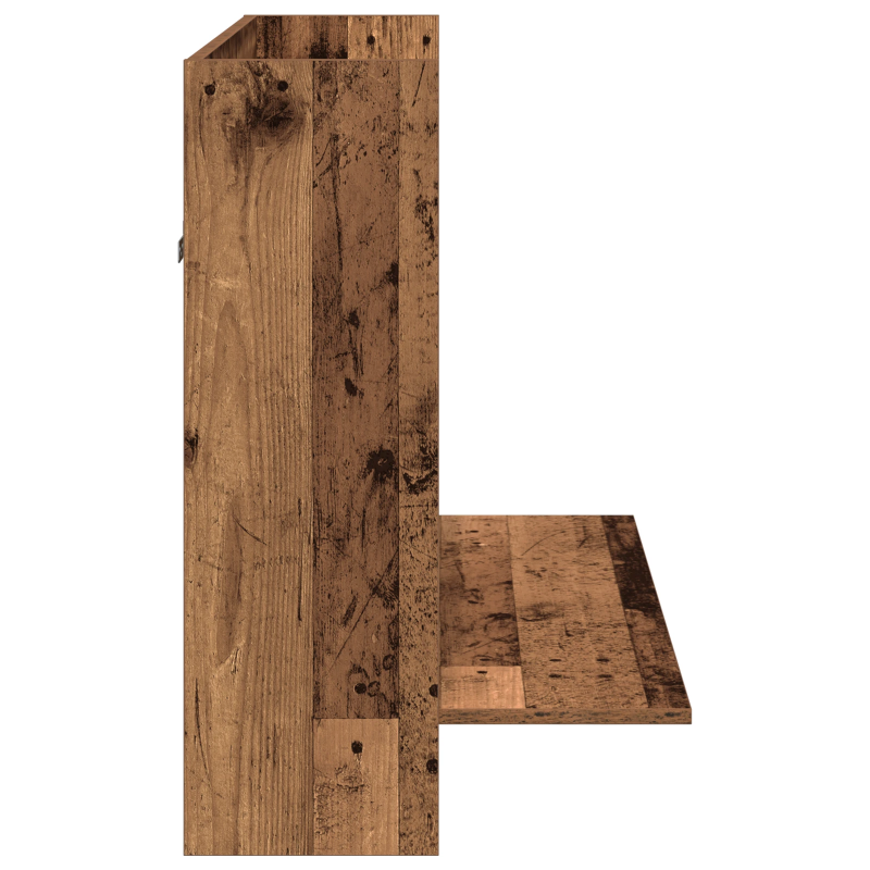 vidaXL Pie sienas stiprināms rakstāmgalds Vecs koks 105 x 48 x 75 cm