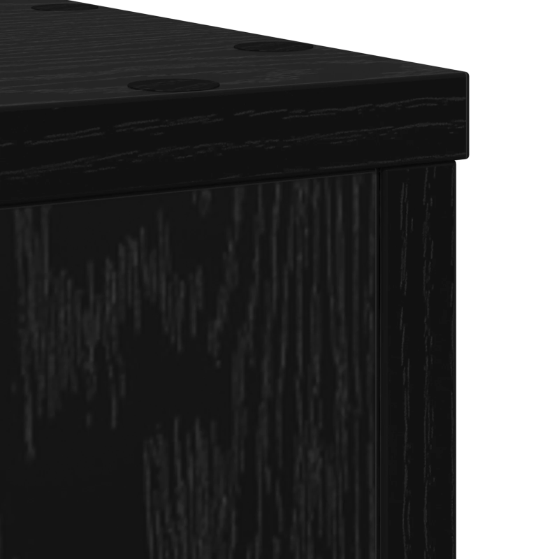 vidaXL Augu statīvs 2 pcs Melns ozolkoks 20 x 20 x 30 cm