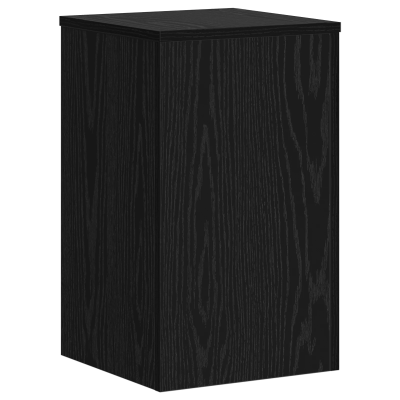 vidaXL Augu statīvs 2 pcs Melns ozolkoks 30 x 30 x 50 cm