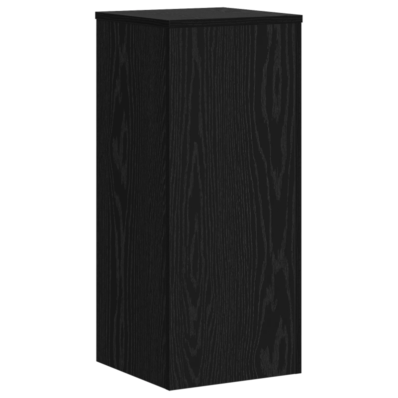 vidaXL Augu statīvs 2 pcs Melns ozolkoks 30 x 30 x 70 cm