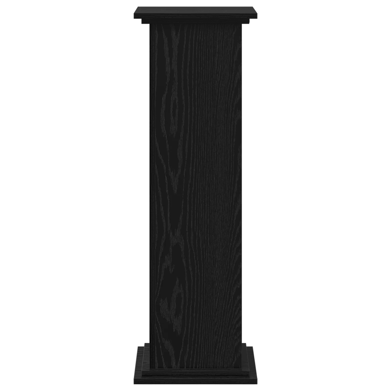 vidaXL Augu statīvs Melns ozolkoks 33 x 33 x 100 cm Inženierijas koks