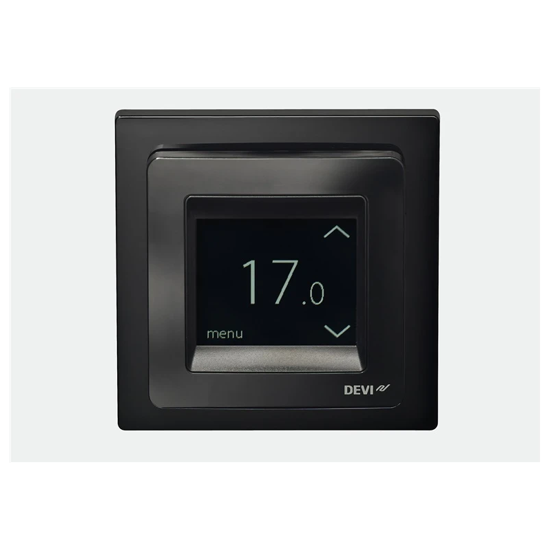 Grīdas termostats DEVIreg Touch 140F1069, 16A melns