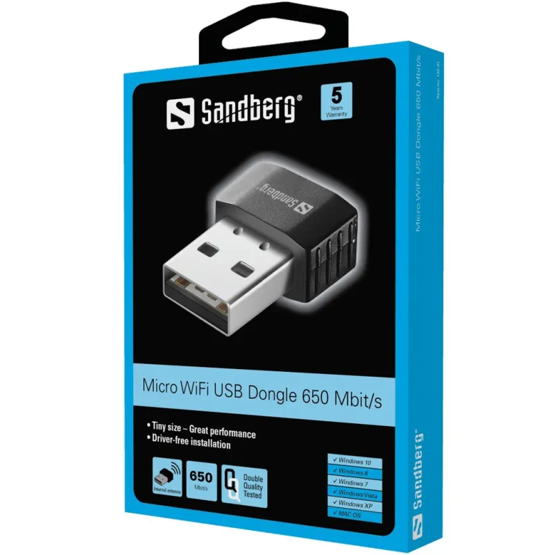 Sandberg 133-91 Micro WiFi USB Dongle 650Mbit-s