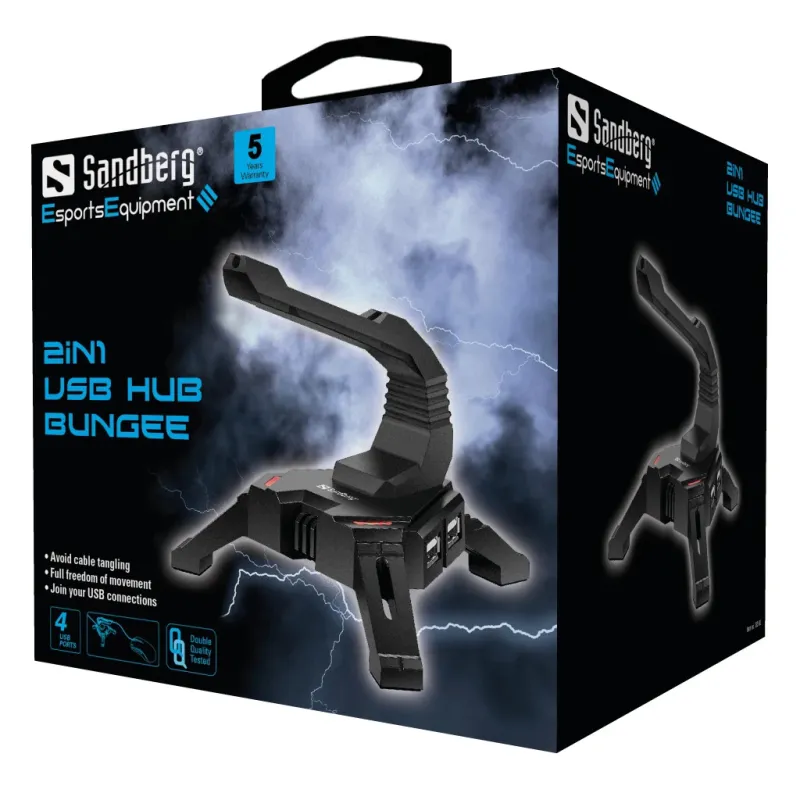 Sandberg 133-92 2in1 USB Hub Bungee