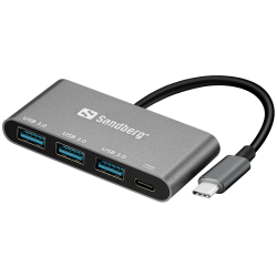 Sandberg 136-03 USB-C to 3xUSB 3.0 Hub + PD