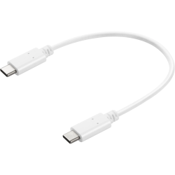 Sandberg 136-30 USB-C to USB-C Charge Cable White, 0.2M