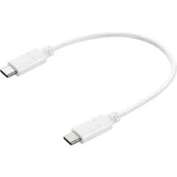 Sandberg 136-30 USB-C to USB-C Charge Cable White, 0.2M